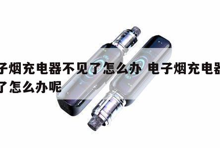 电子烟充电器不见了怎么办 电子烟充电器不见了怎么办呢